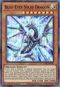 Blue-Eyes Solid Dragon (Green) [LDS2-EN014] Ultra Rare | Exor Games New Glasgow