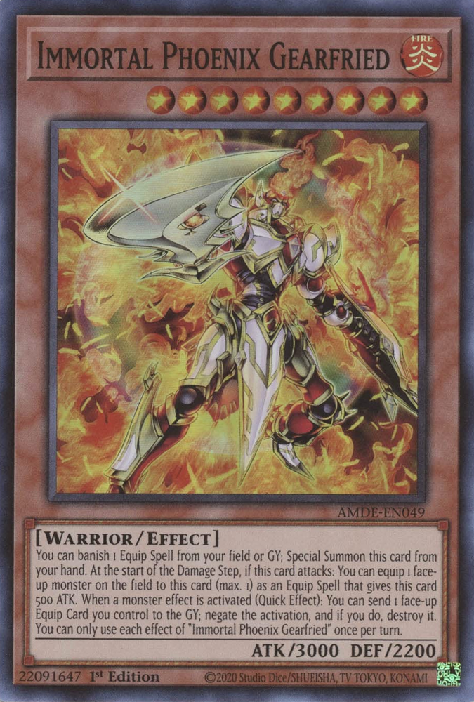 Immortal Phoenix Gearfried [AMDE-EN049] Super Rare | Exor Games New Glasgow