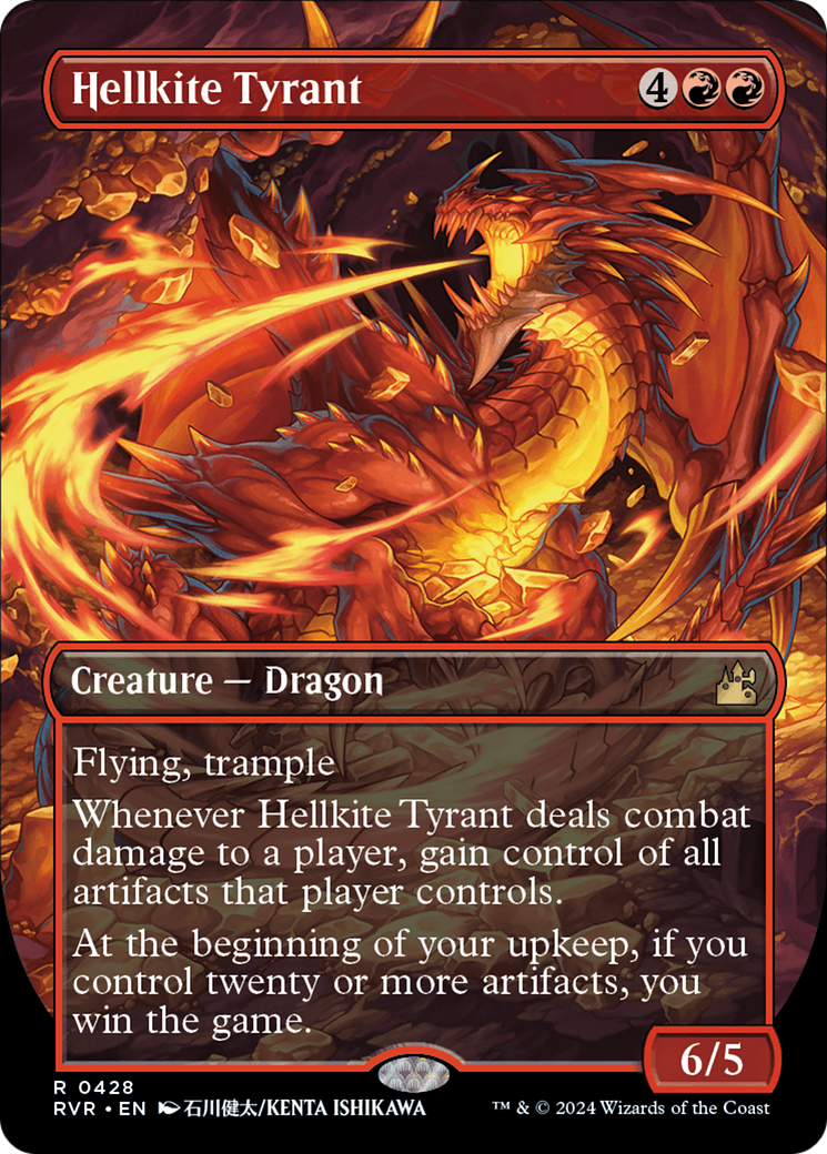 Hellkite Tyrant (Anime Borderless) [Ravnica Remastered] | Exor Games New Glasgow