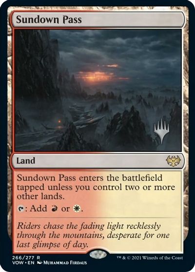 Sundown Pass (Promo Pack) [Innistrad: Crimson Vow Promos] | Exor Games New Glasgow