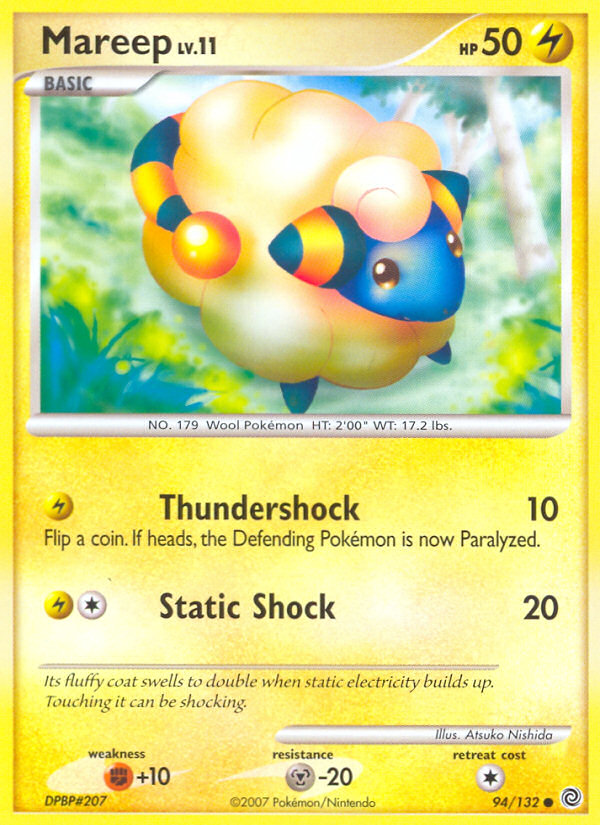 Mareep (94/132) [Diamond & Pearl: Secret Wonders] | Exor Games New Glasgow