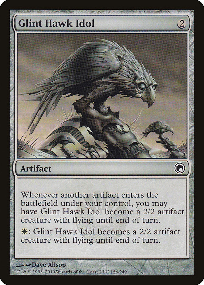 Glint Hawk Idol [Scars of Mirrodin] | Exor Games New Glasgow