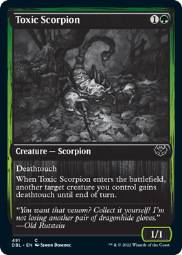 Toxic Scorpion [Innistrad: Double Feature] | Exor Games New Glasgow