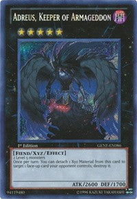 Adreus, Keeper of Armageddon [GENF-EN086] Secret Rare | Exor Games New Glasgow