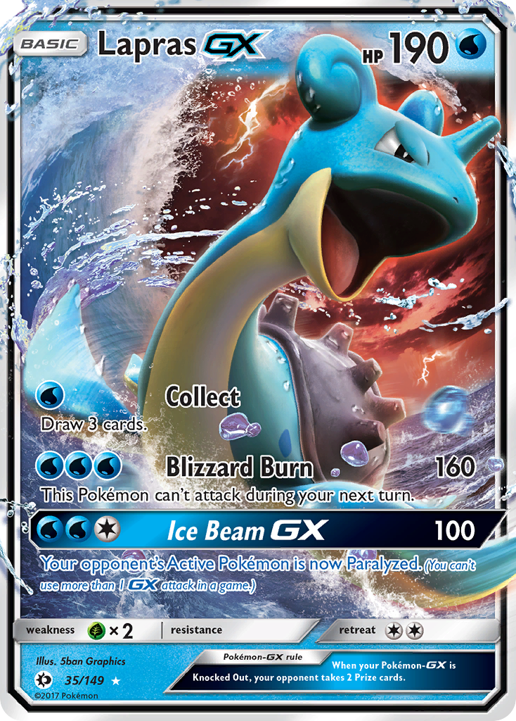 Lapras GX (35/149) [Sun & Moon: Base Set] | Exor Games New Glasgow