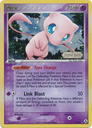 Mew (10/92) (Stamped) [EX: Legend Maker] | Exor Games New Glasgow