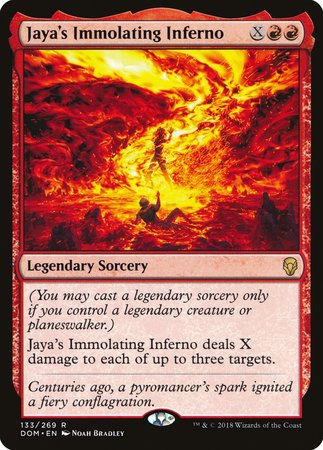 Jaya's Immolating Inferno [Dominaria] | Exor Games New Glasgow