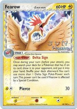 Fearow (18/100) (Delta Species) (Flyvees - Jun Hasebe) [World Championships 2007] | Exor Games New Glasgow