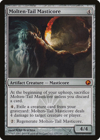 Molten-Tail Masticore [Scars of Mirrodin] | Exor Games New Glasgow