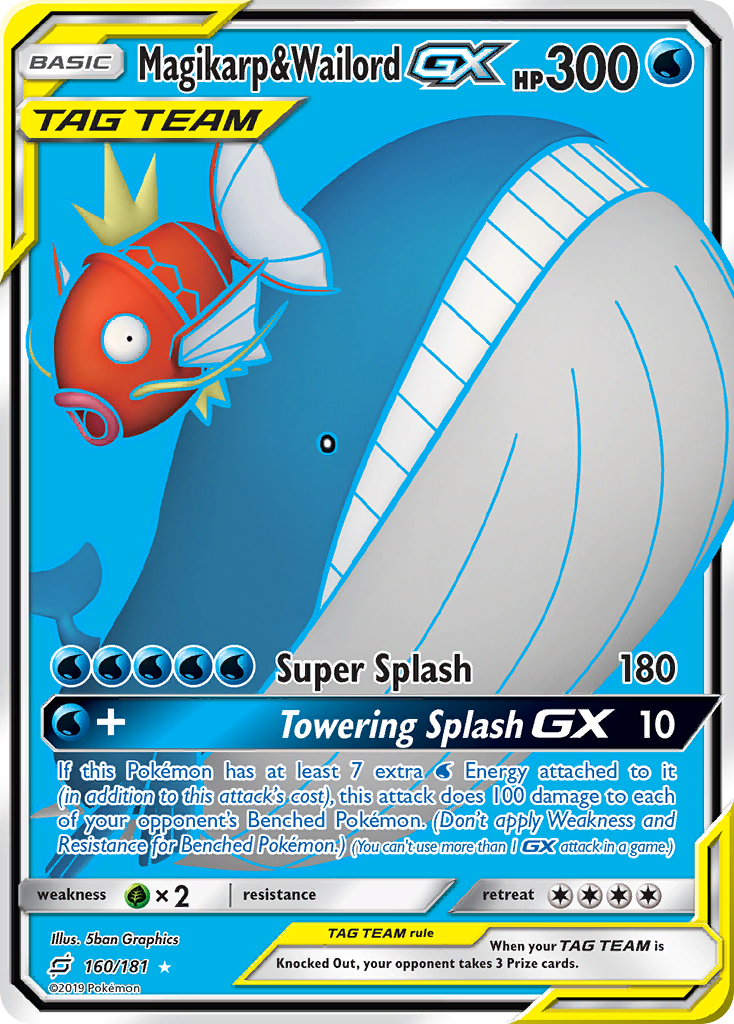 Magikarp & Wailord GX (160/181) [Sun & Moon: Team Up] | Exor Games New Glasgow