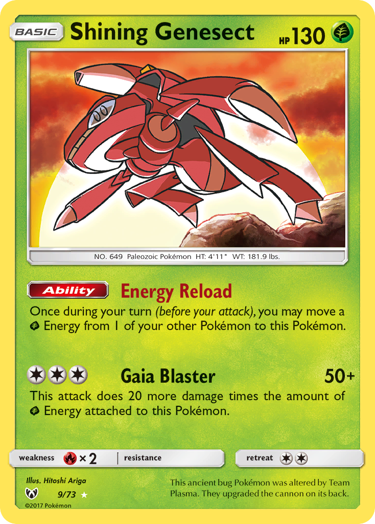 Shining Genesect (9/73) [Sun & Moon: Shining Legends] | Exor Games New Glasgow