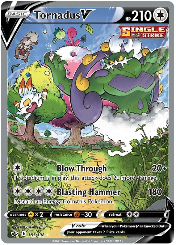 Tornadus V (185/198) [Sword & Shield: Chilling Reign] | Exor Games New Glasgow