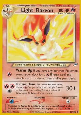 Light Flareon (46/105) [Neo Destiny Unlimited] | Exor Games New Glasgow