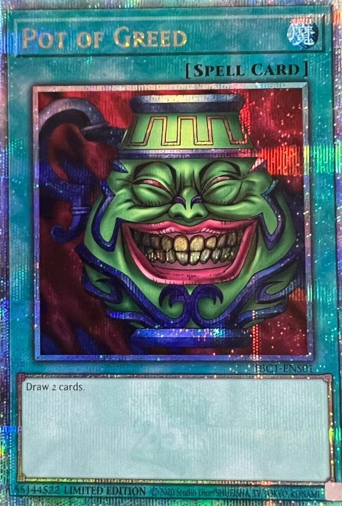 Pot of Greed [TBC1-ENS01] Secret Rare | Exor Games New Glasgow