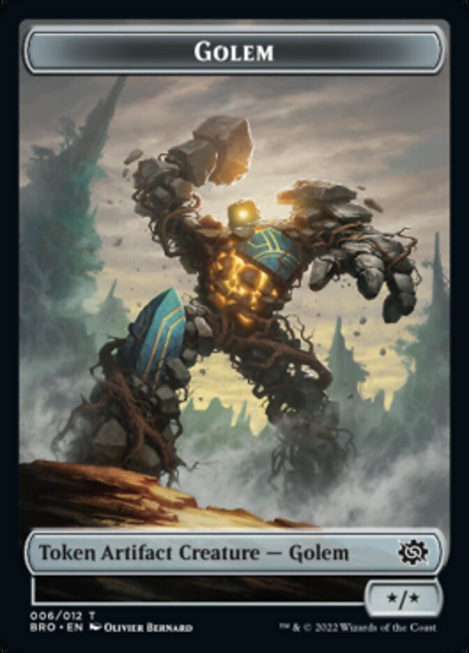 Golem Token [The Brothers' War Tokens] | Exor Games New Glasgow