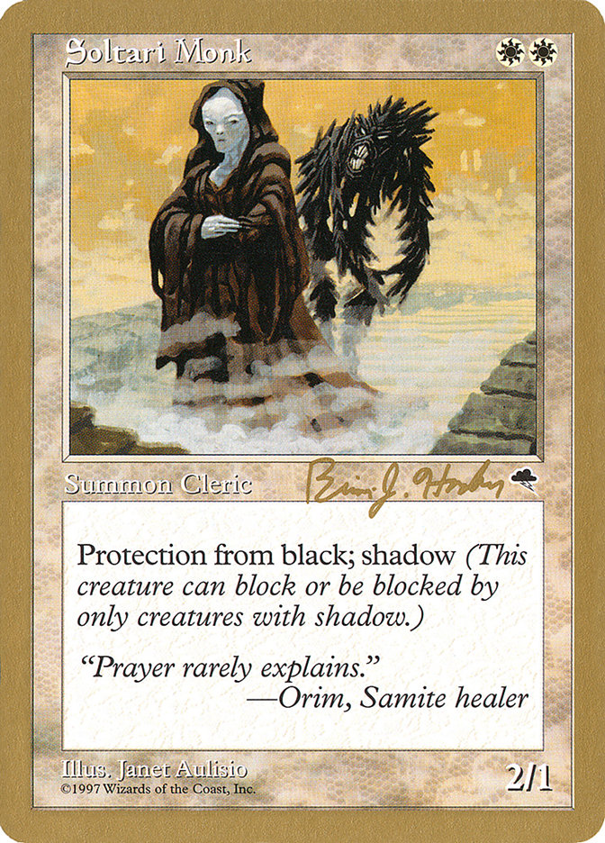 Soltari Monk (Brian Hacker) [World Championship Decks 1998] | Exor Games New Glasgow