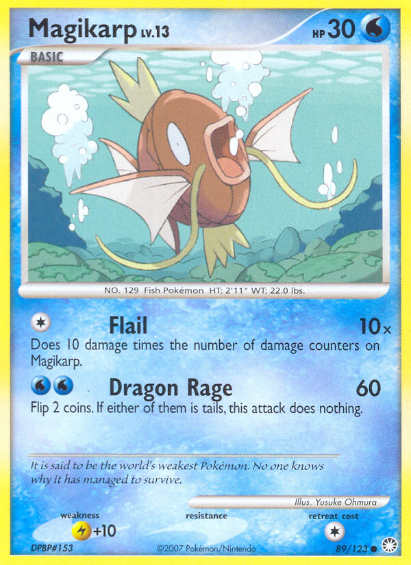 Magikarp (89/123) [Diamond & Pearl: Mysterious Treasures] | Exor Games New Glasgow