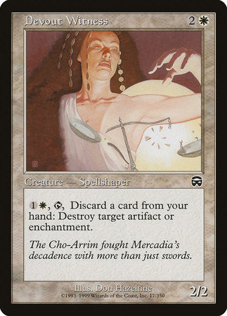 Devout Witness [Mercadian Masques] | Exor Games New Glasgow