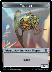 Myr // Thopter Double-Sided Token [Phyrexia: All Will Be One Commander Tokens] | Exor Games New Glasgow