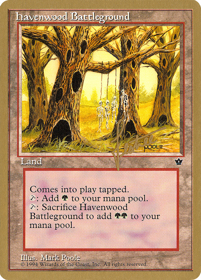 Havenwood Battleground (Bertrand Lestree) [Pro Tour Collector Set] | Exor Games New Glasgow