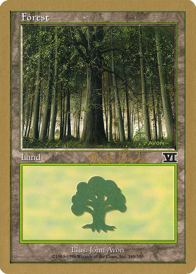 Forest (ml349) (Matt Linde) [World Championship Decks 1999] | Exor Games New Glasgow