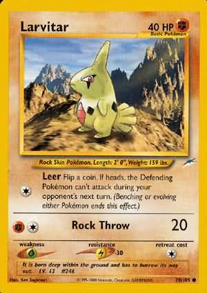 Larvitar (70/105) [Neo Destiny Unlimited] | Exor Games New Glasgow