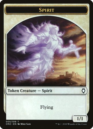 Spirit Token [Commander Anthology Volume II Tokens] | Exor Games New Glasgow