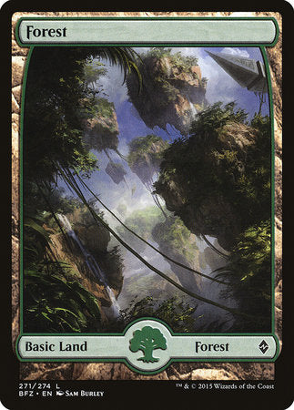 Forest (271) - Full Art [Battle for Zendikar] | Exor Games New Glasgow