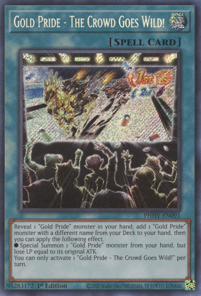 Gold Pride - The Crowd Goes Wild! [PHHY-EN091] Secret Rare | Exor Games New Glasgow