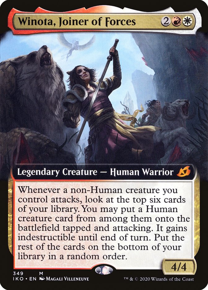 Winota, Joiner of Forces (Extended Art) [Ikoria: Lair of Behemoths] | Exor Games New Glasgow