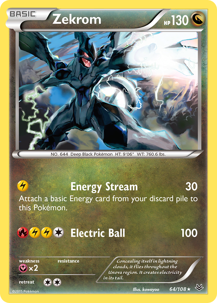 Zekrom (64/108) [XY: Roaring Skies] | Exor Games New Glasgow