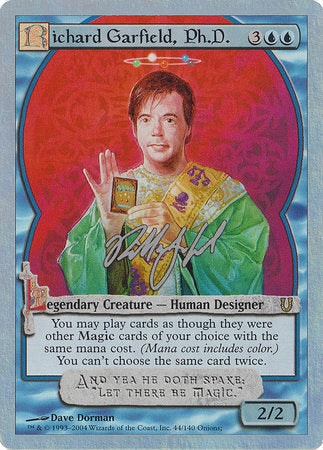 Richard Garfield, Ph.D. (Alternate Foil) [Unhinged] | Exor Games New Glasgow