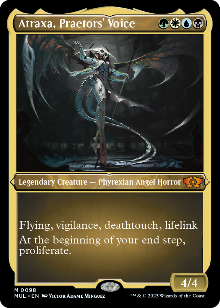 Atraxa, Praetors' Voice (Foil Etched) [Multiverse Legends] | Exor Games New Glasgow