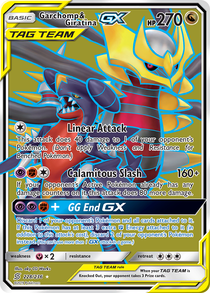 Garchomp & Giratina GX (228/236) [Sun & Moon: Unified Minds] | Exor Games New Glasgow