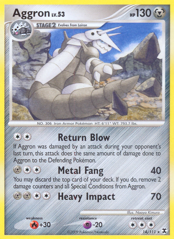 Aggron (14/111) [Platinum: Rising Rivals] | Exor Games New Glasgow