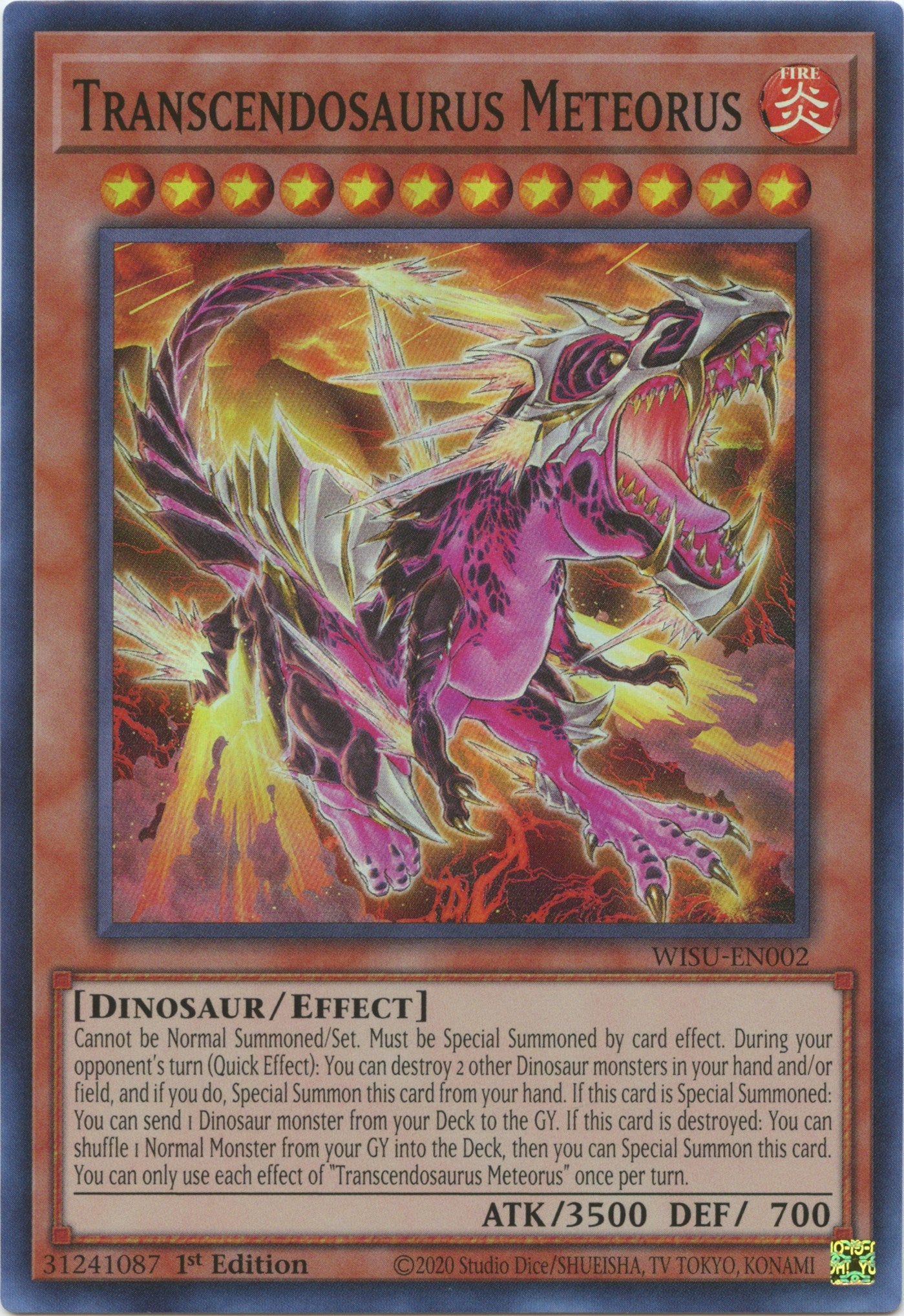 Transcendosaurus Meteorus [WISU-EN002] Super Rare | Exor Games New Glasgow