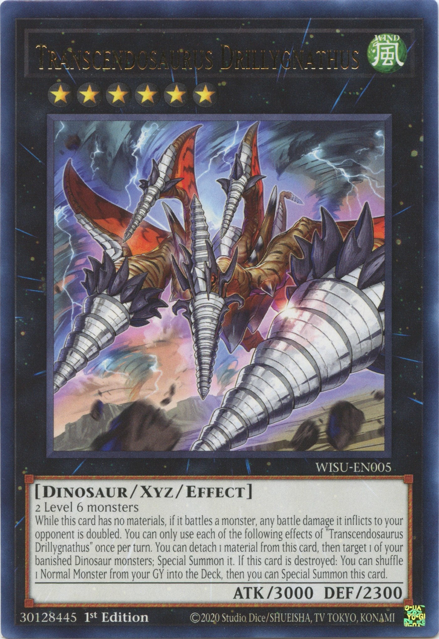 Transcendosaurus Drillygnathus [WISU-EN005] Rare | Exor Games New Glasgow