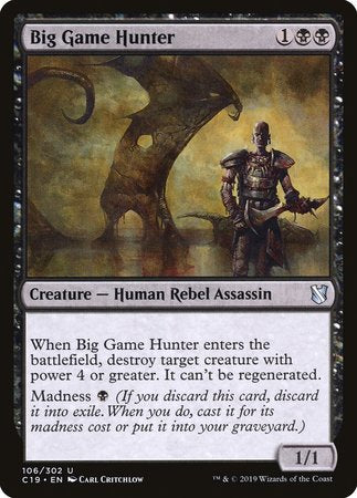 Big Game Hunter [Commander 2019] | Exor Games New Glasgow