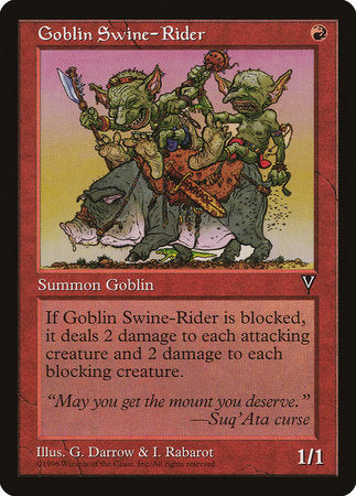Goblin Swine-Rider [Visions] | Exor Games New Glasgow