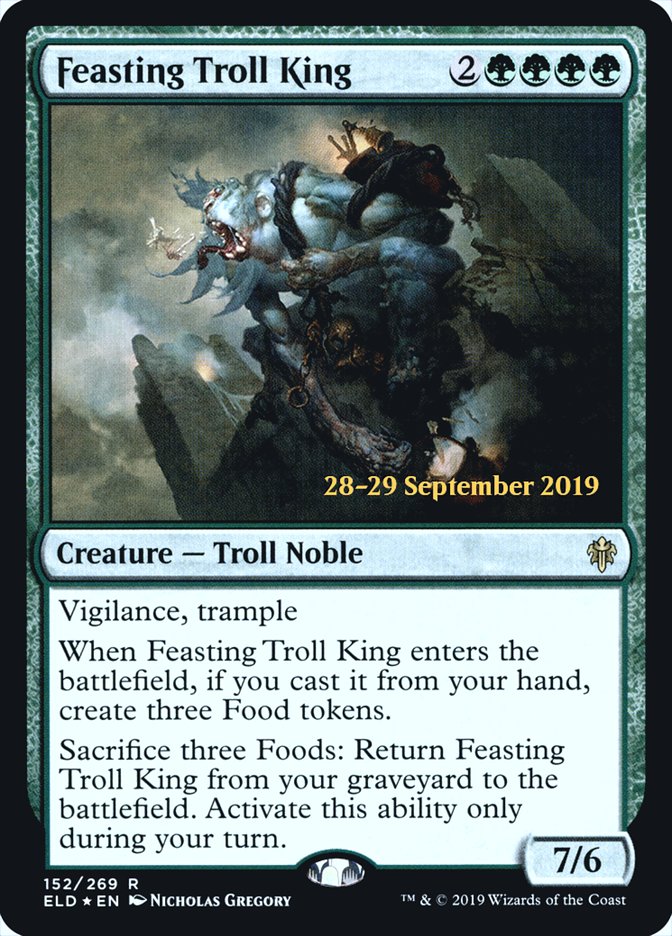 Feasting Troll King  [Throne of Eldraine Prerelease Promos] | Exor Games New Glasgow