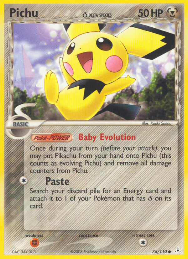 Pichu (76/110) (Delta Species) [EX: Holon Phantoms] | Exor Games New Glasgow