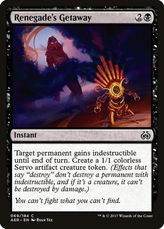 Renegade's Getaway [Aether Revolt] | Exor Games New Glasgow