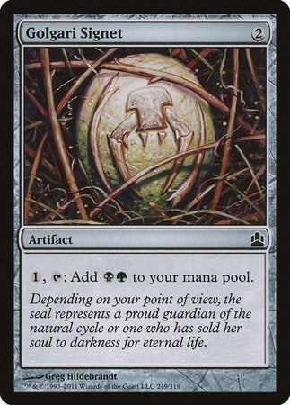 Golgari Signet [Commander 2011] | Exor Games New Glasgow