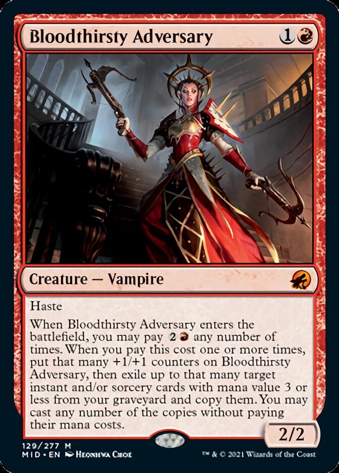 Bloodthirsty Adversary [Innistrad: Midnight Hunt] | Exor Games New Glasgow