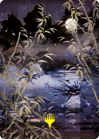 Swamp Art Card (Gold-Stamped Signature) [Kamigawa: Neon Dynasty Art Series] | Exor Games New Glasgow