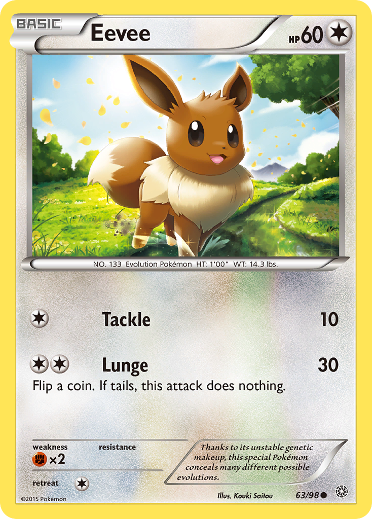 Eevee (63/98) [XY: Ancient Origins] | Exor Games New Glasgow