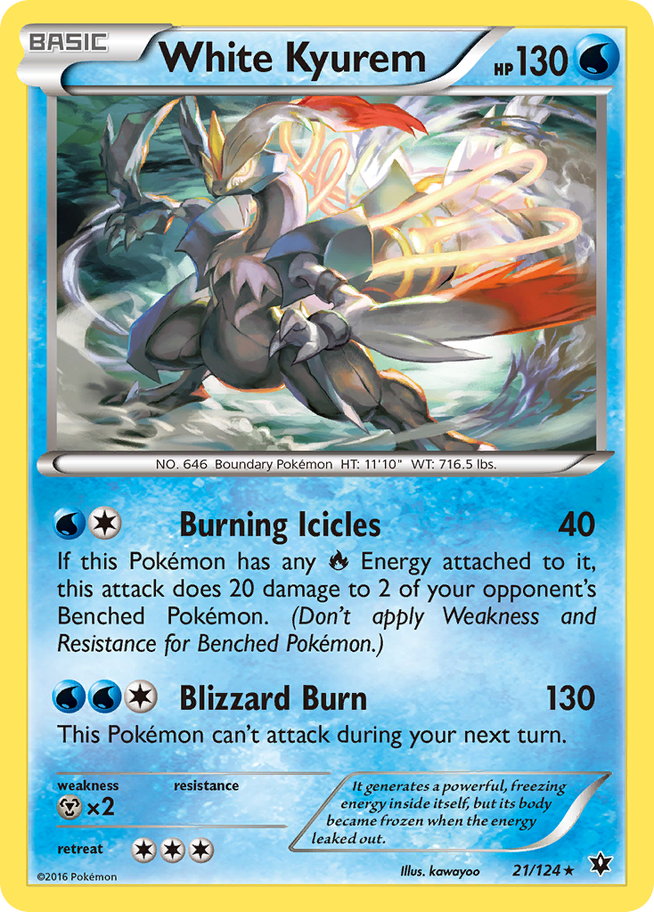 White Kyurem (21/124) [XY: Fates Collide] | Exor Games New Glasgow