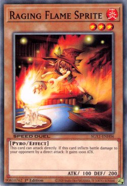 Raging Flame Sprite [SGX1-ENH06] Common | Exor Games New Glasgow