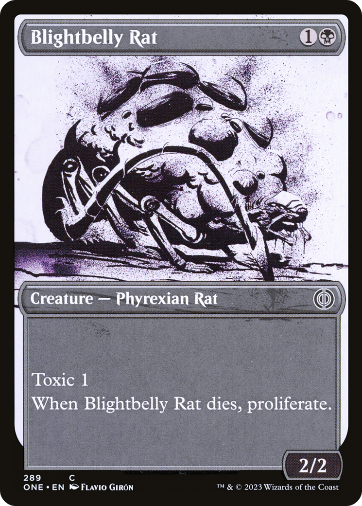 Blightbelly Rat (Showcase Ichor) [Phyrexia: All Will Be One] | Exor Games New Glasgow