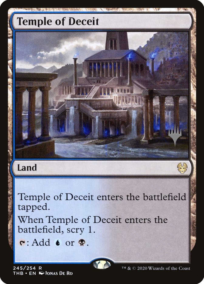 Temple of Deceit (Promo Pack) [Theros Beyond Death Promos] | Exor Games New Glasgow